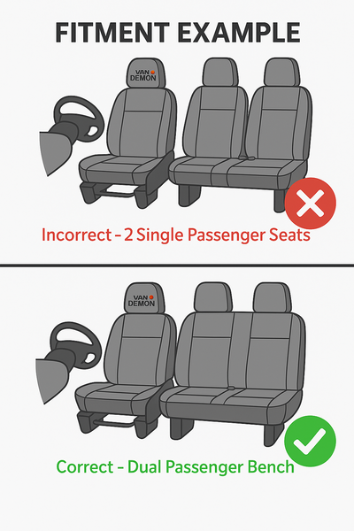 Ford Transit Custom (2024+) [Manual] [3 Front Seats] Carpet Floor Mats