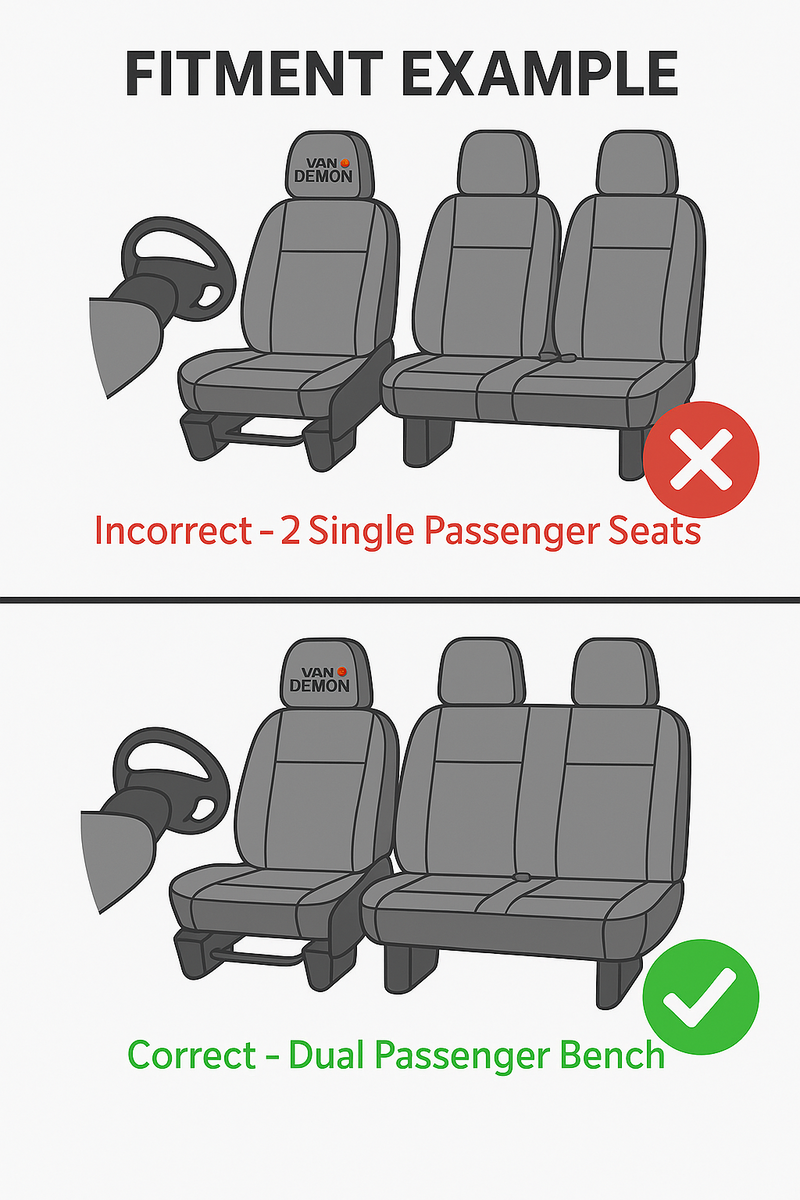 Ford Transit Custom (2024+) [Manual] [3 Front Seats] Carpet Floor Mats