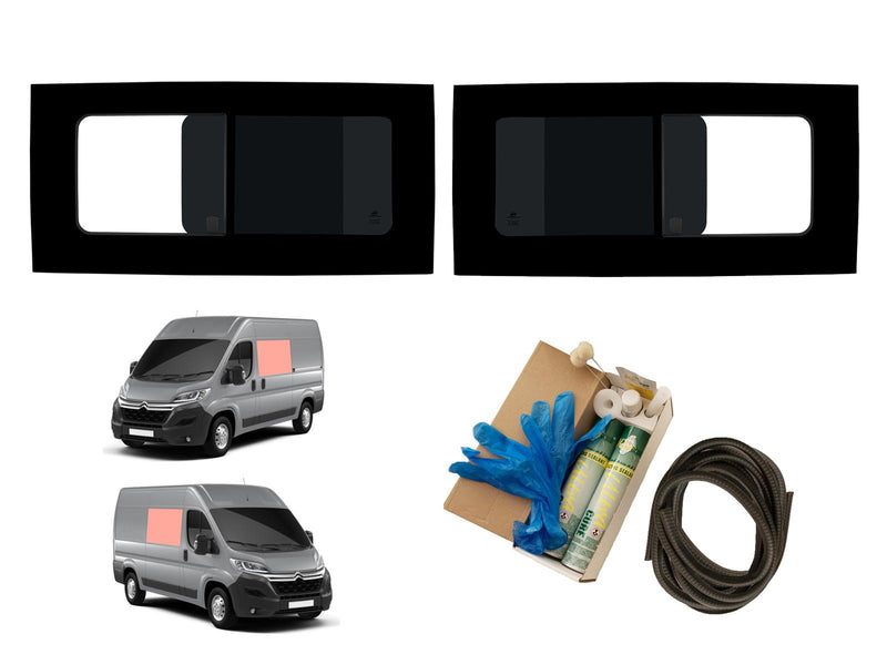 Citroen Relay (2006-) - Twin Opening Dark Tint Windows & Fitting Kit