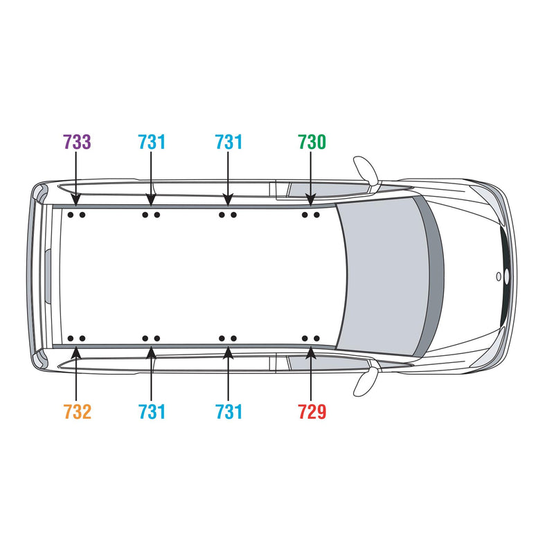 Mercedes Vito (2003-2014) - Van Guard Ulti Roof Rack