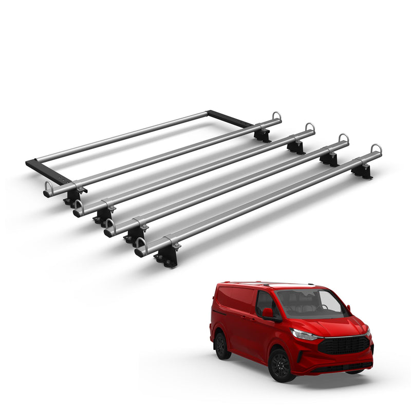 Ford Transit (2024-) Custom - 4 Roof Bars & Roller
