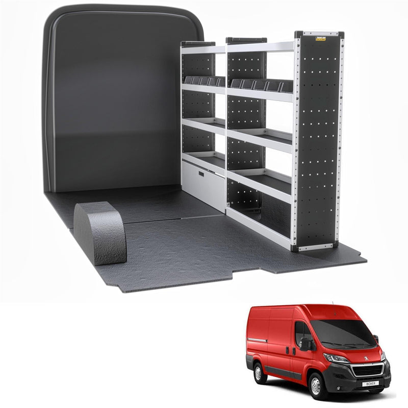 Peugeot Boxer Van Guard Racking - Driver Side [Silver Pack]