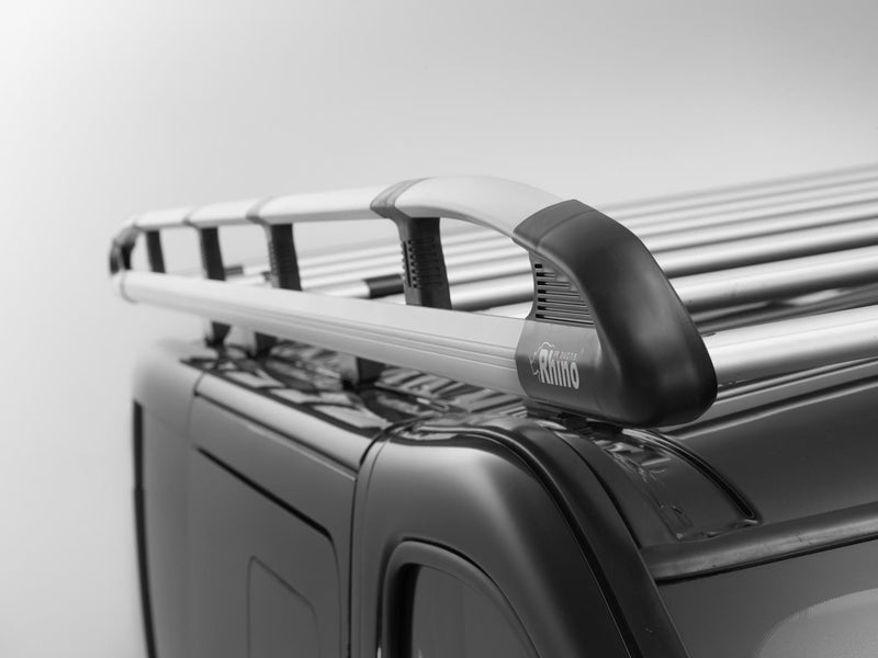 Ford Transit Custom Roof Rack + Roller SWB, Low Roof Models Rhino Aluminium Rack