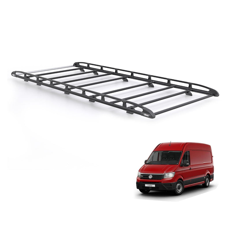VW Crafter (2017-) - Rhino KammRack Black Roof Rack
