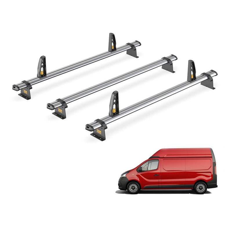 Vauxhall Vivaro Roof Rack for 2014-2019 High Roof 3 Bars Van Guard UltiBar Trade