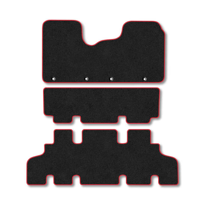 Nissan NV300 (2016+) [Combi] Carpet Floor Mat Red Trim