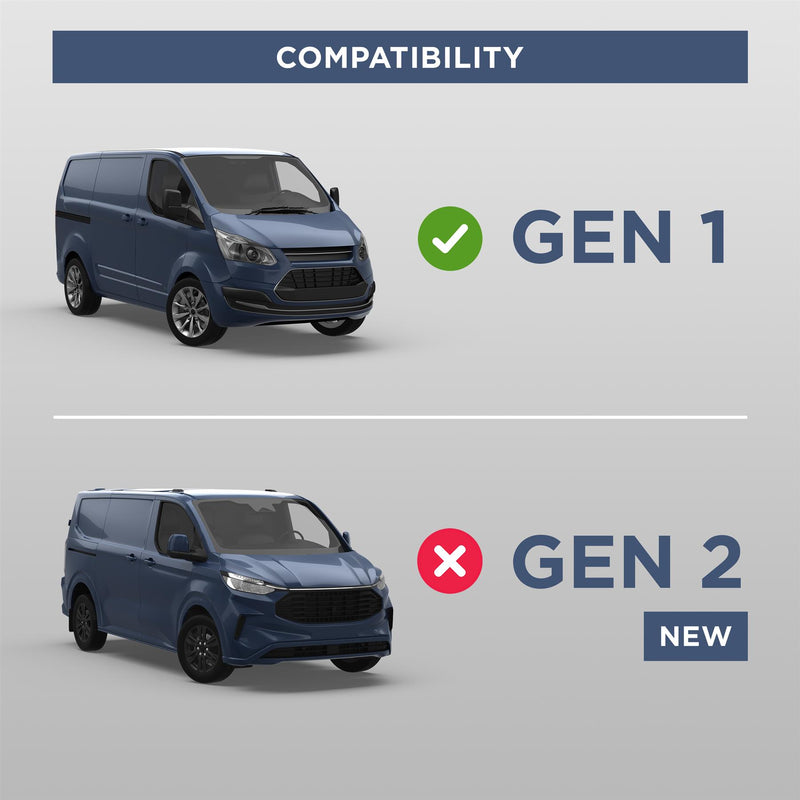 Ford Transit (2013-2023) Custom - 2 Roof Bars