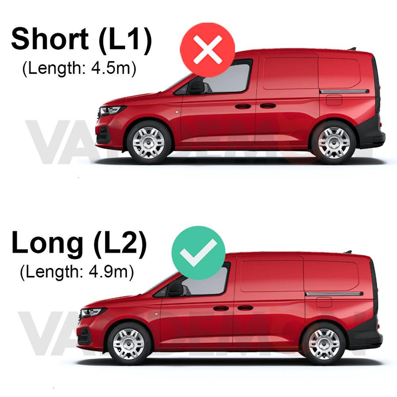 Ford Transit (2024-) Connect - 4 Rhino Kammbar Fleet Roof Bars (Steel)