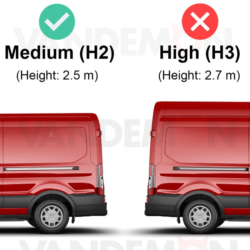 Ford Transit (2013-2024) - 4 Van Guard Ultibar Trade Roof Bars + Roller