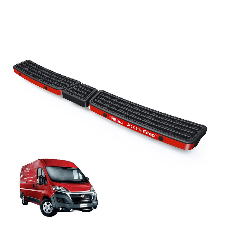 Fiat Ducato (2006-) Black Triple AccessStep - With Reverse Sensors