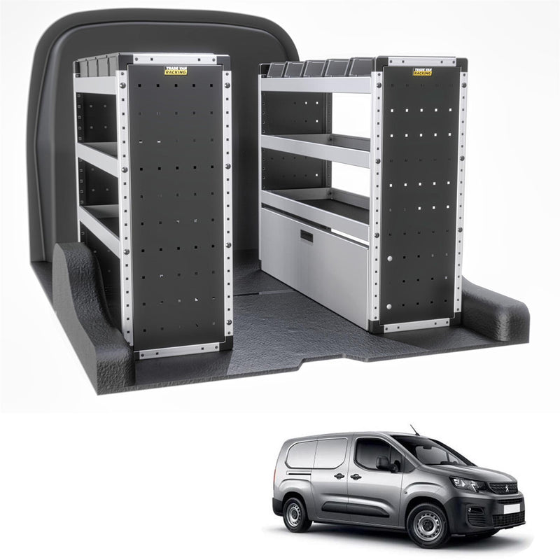 Peugeot Partner Van Guard Racking - Driver + Passenger Side [Silver Pack]