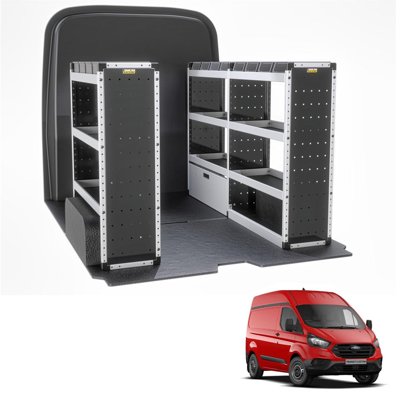 Ford Transit Custom Van Guard Racking - Driver + Passenger Side [Silver Pack]
