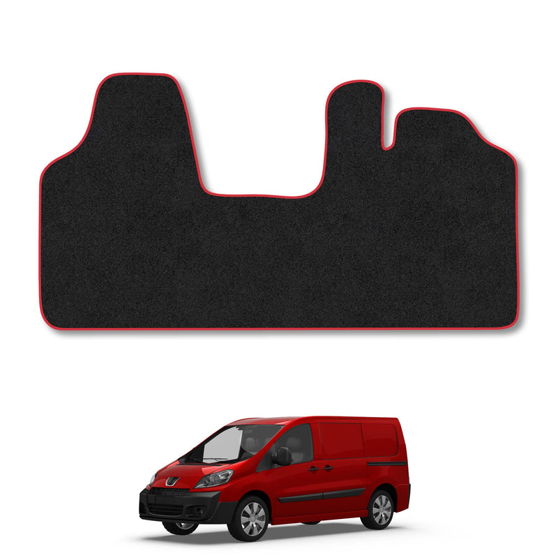 Peugeot Expert (2007-2016) Carpet Floor Mat Red Trim