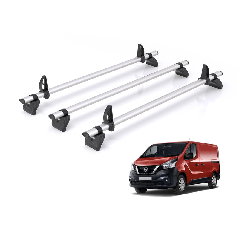 Nissan NV300 (2016-2021) - 3 Rhino Kammbar Pro Roof Bars (Aluminium)