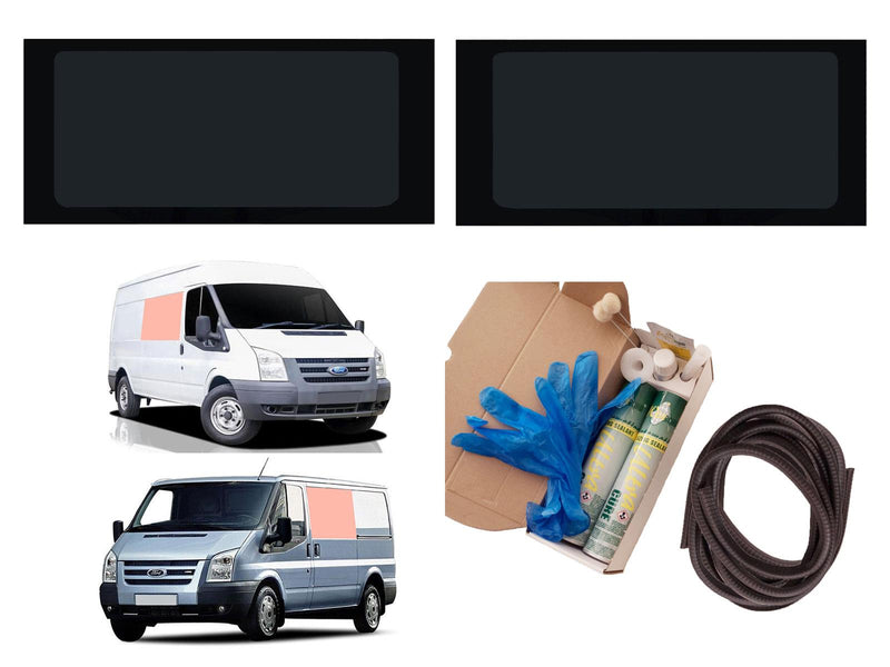 Ford Transit 2000-2014 Mwb - Lh Side Fixed + Rh Side Fixed Tint Fitting Kit