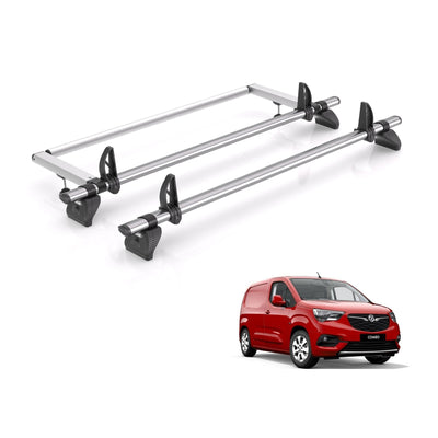 Vauxhall Combo (2018 onwards) - Rhino Kammbar Fleet Roof Bars