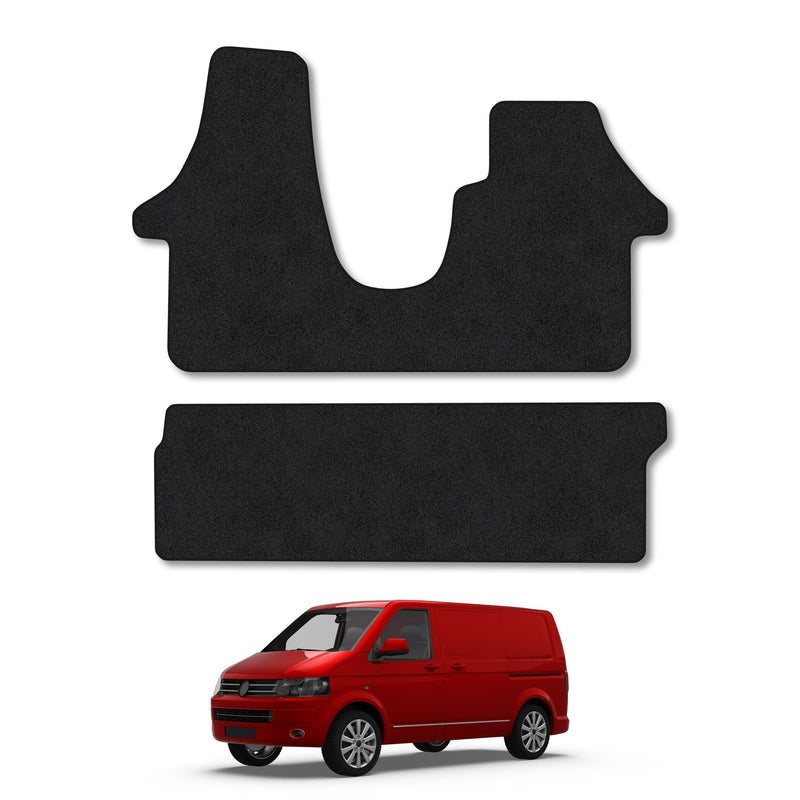 VW Transporter T5 (2003-2015) [Kombi] [Double Front Seat] [Single Sliding Door] [Not T6.1] Carpet Floor Mats