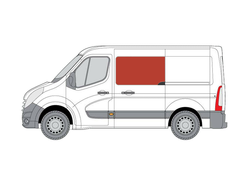 Nissan NV400 (2012-2022) - Left Hand Sliding Door Dark Tint Opening Window