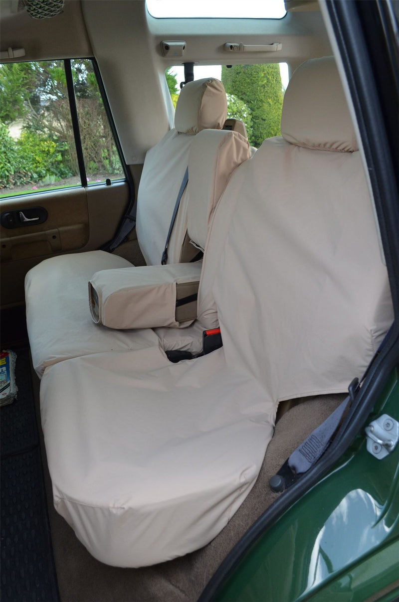 Tailored Grey Camo Driver Armrest Double Pass Seat Covers for Nissan Primastar
