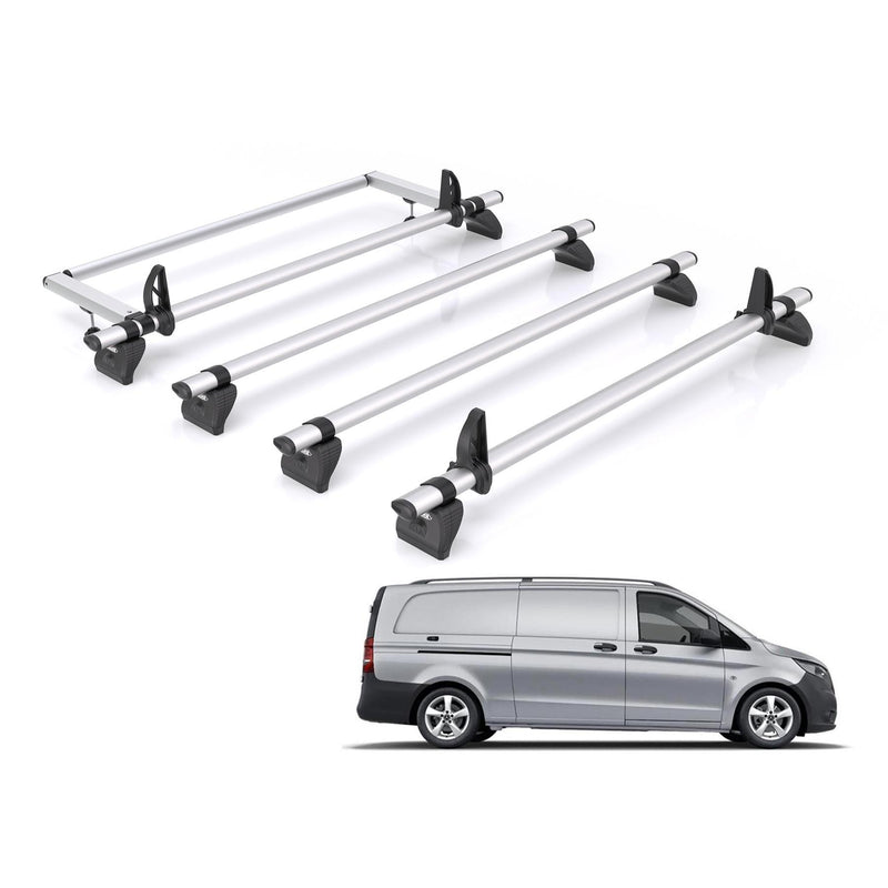 Mercedes Vito (2015 onwards) - Rhino Kammbar Pro Roof Bars and Rear Roller