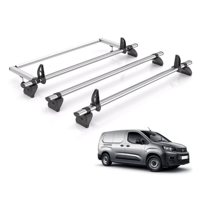 Peugeot Partner (2018 onwards) - Rhino Kammbar Fleet Roof Bars