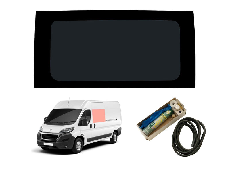 VD Glass - Peugeot Boxer 2006 - (L2,L3,L4/H1,H2,H3) (L2,L3,L4/H1,H2,H3) Lh Side Fixed Tint Fitting Kit