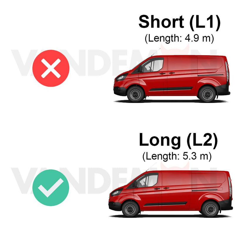 Ford Transit Custom Van Guard Racking - Driver + Passenger Side [Bronze Pack]