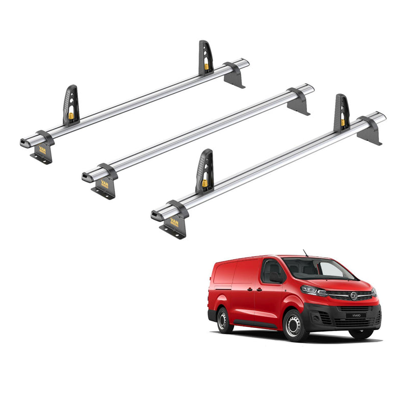 Vauxhall Vivaro (2019-) - 3 Van Guard Ultibar Plus Roof Bars