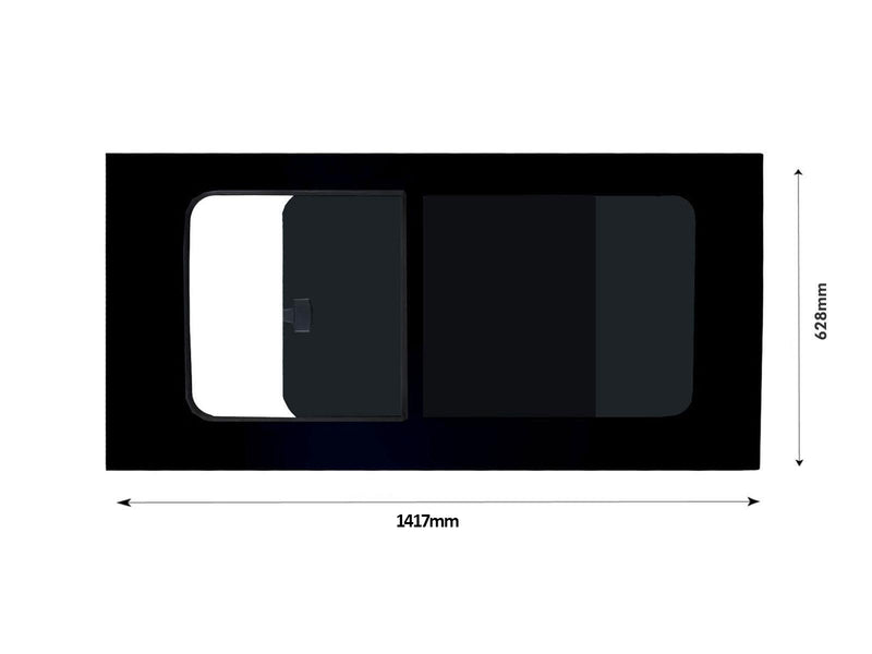 Ford Transit (2000-2014) - Left Hand Sliding Door Dark Tint Opening Window