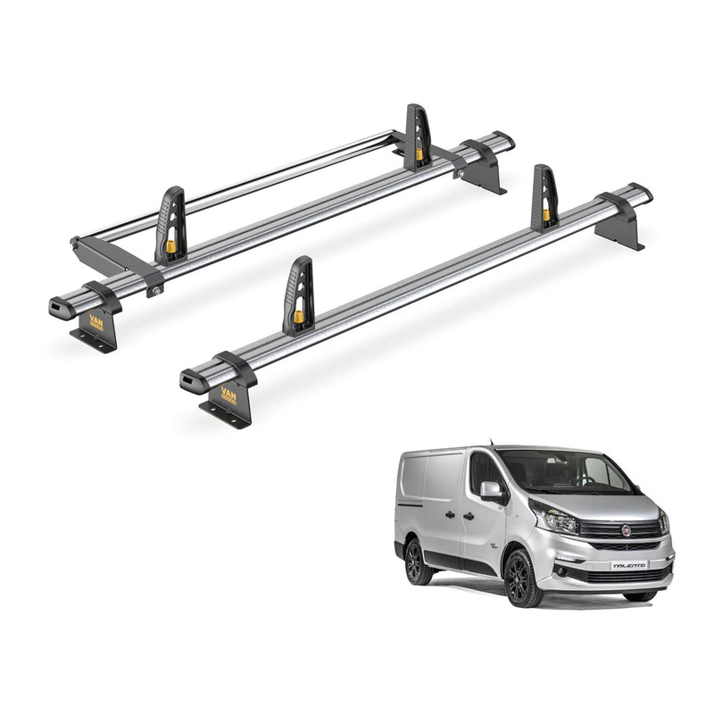 Fiat Talento Roof Rack (2016+ Standard Roof) 2x Bars & Roller [Tailgate Door]