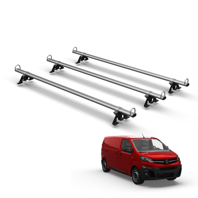 Fiat Scudo (2022-) - 3 Roof Bars & Roller