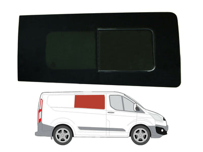 Ford Transit Custom (2013-2023) Driver Side Opening Window Privacy Camper Glass Glass Only