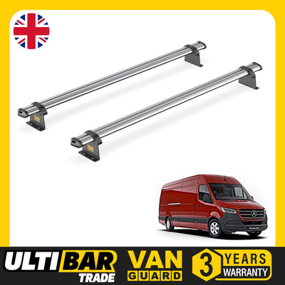 Mercedes Sprinter (2018-) - 2 Van Guard Ultibar Trade Roof Bars