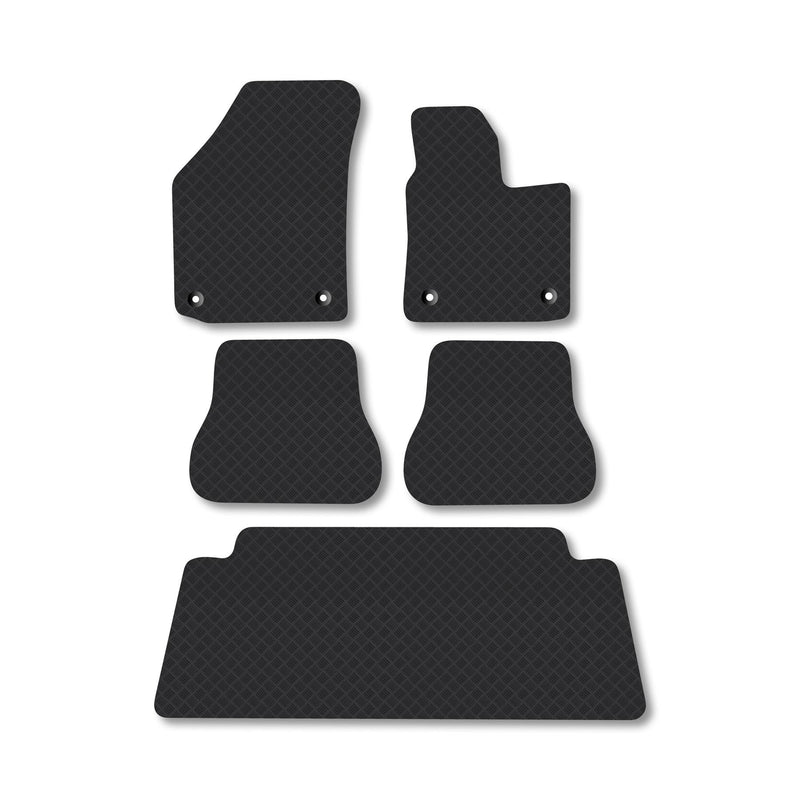 VW Caddy 2004-2015 3mm Rubber Floor Mats [Caddy Maxi]
