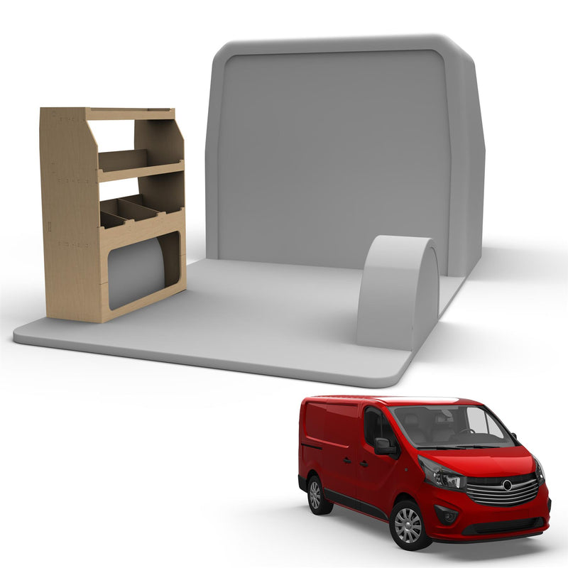 Nissan NV300 (2016-2021) Plywood Van Racking - Passenger Side