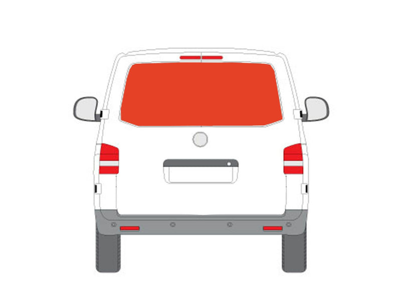 VW Transporter (T5 2003-2015) - Tailgate Grey Curtain Kit