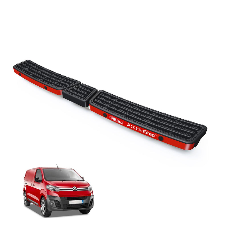 Peugeot Expert (2016-) Black Triple AccessStep - With Reverse Sensors