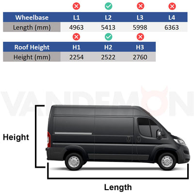 Citroen Relay Van Guard Racking - Driver + Passenger Side [Gold Pack]