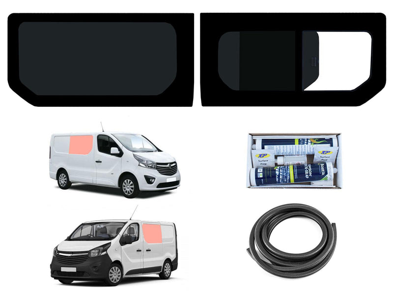 VD Glass - Vauxhall Vivaro 2014-2019 - Lh Side Fixed + Rh Side Open Tint Kit
