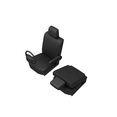 Mercedes Citan (2013-) - Tailored Front Row Fold Pass. Seat Covers in Black (1+1)