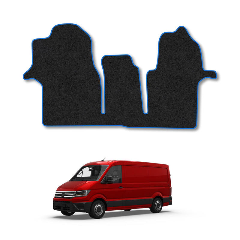 VW Crafter (2017+) Carpet Floor Mat Blue Trim