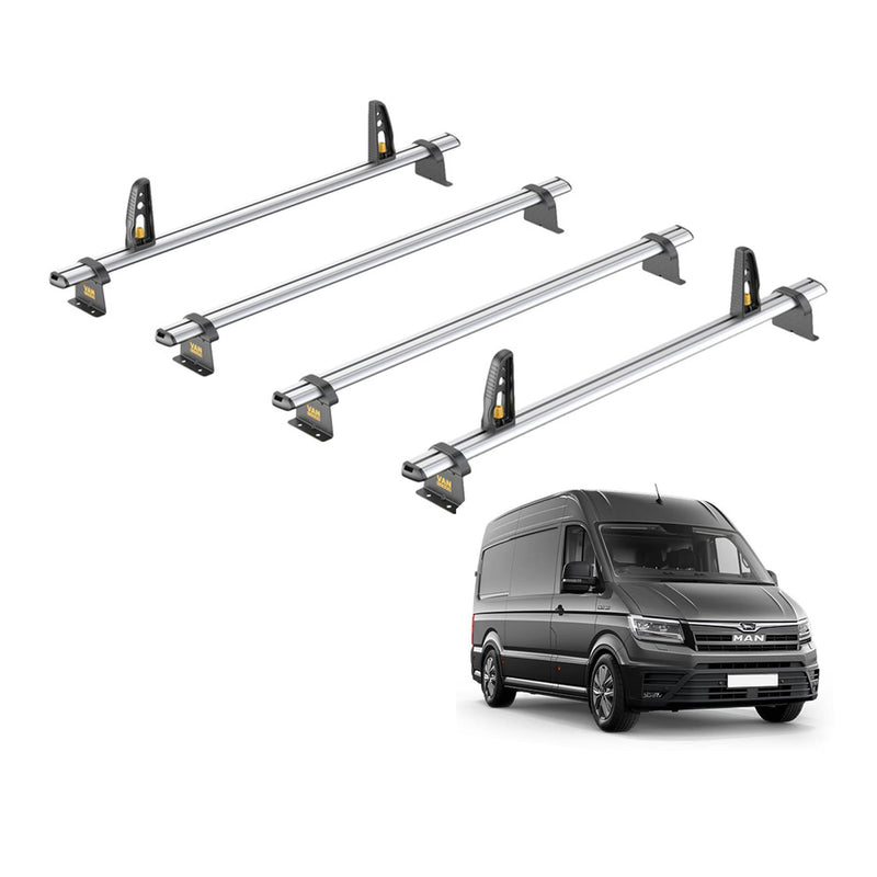 MAN TGE (2017-) - 4 Van Guard Ultibar Plus Roof Bars