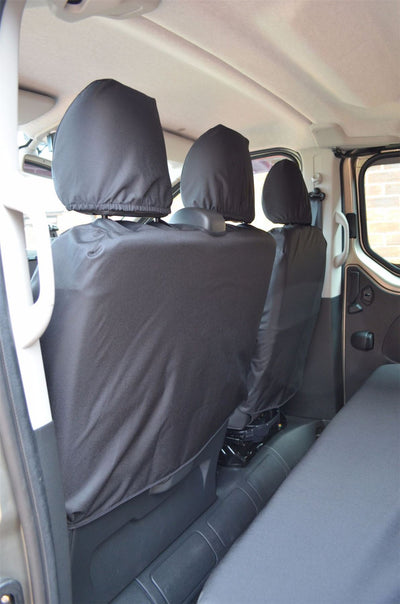 Renault Trafic (2014-) - Tailored Front Row Seat Covers in Black (1+2)