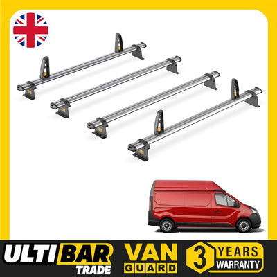 Van Guard Ulti Bar Trade + Loadstops 4 Bars Roof Rack For The Nissan Primastar 2022+