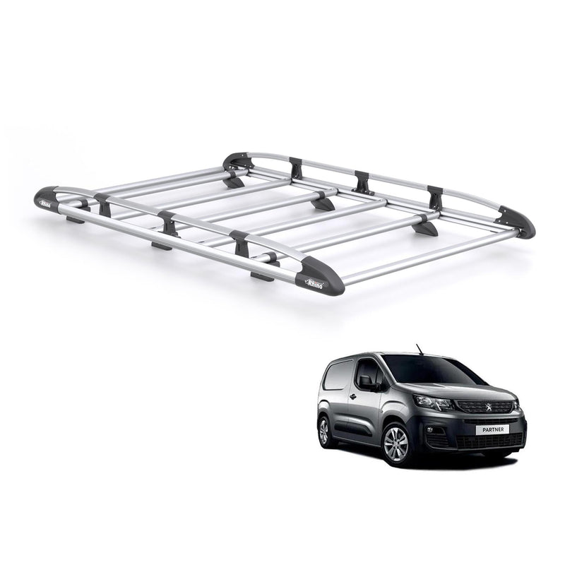 Peugeot Partner (2018-) - Rhino KammRack Black Roof Rack