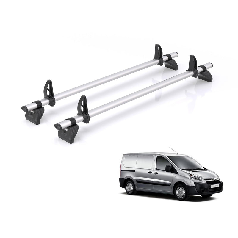 Toyota Proace (2013-2016) - 2 Rhino Kammbar Pro Roof Bars (Aluminium)