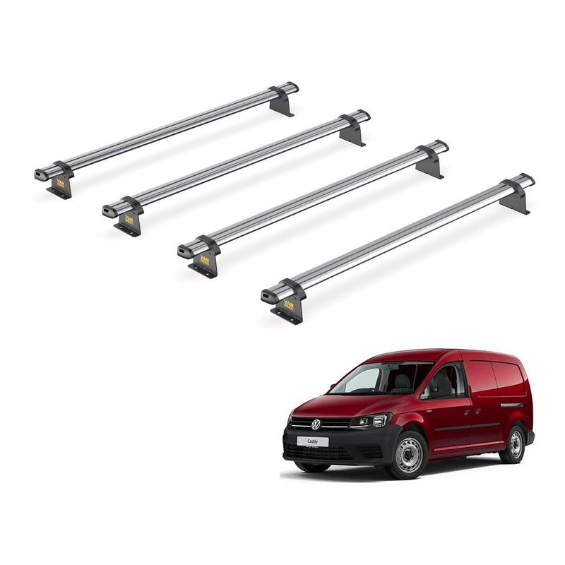 VW Caddy (2010-2015) - 4 Van Guard Ultibar Trade Roof Bars
