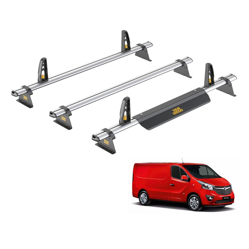 Vauxhall Vivaro (2014-2019) - 3 Van Guard Ultibar Plus Roof Bars