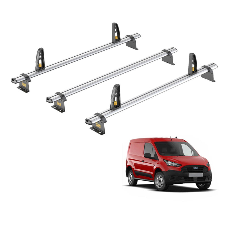 Ford Transit (2013-2023) Connect - 3 Van Guard Ultibar Plus Roof Bars