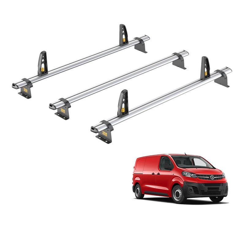 Vauxhall Vivaro (2019-) - 3 Van Guard Ultibar Plus Roof Bars